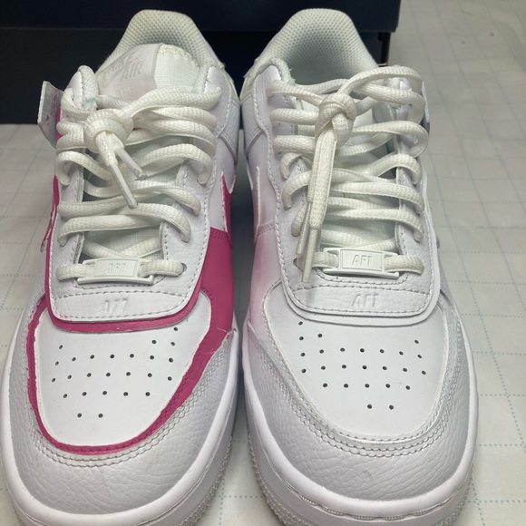 CUSTOM NIKE AIR FORCE 1 Shadow Triple White CI0919 100 Women size 8 - Picture 8 of 12